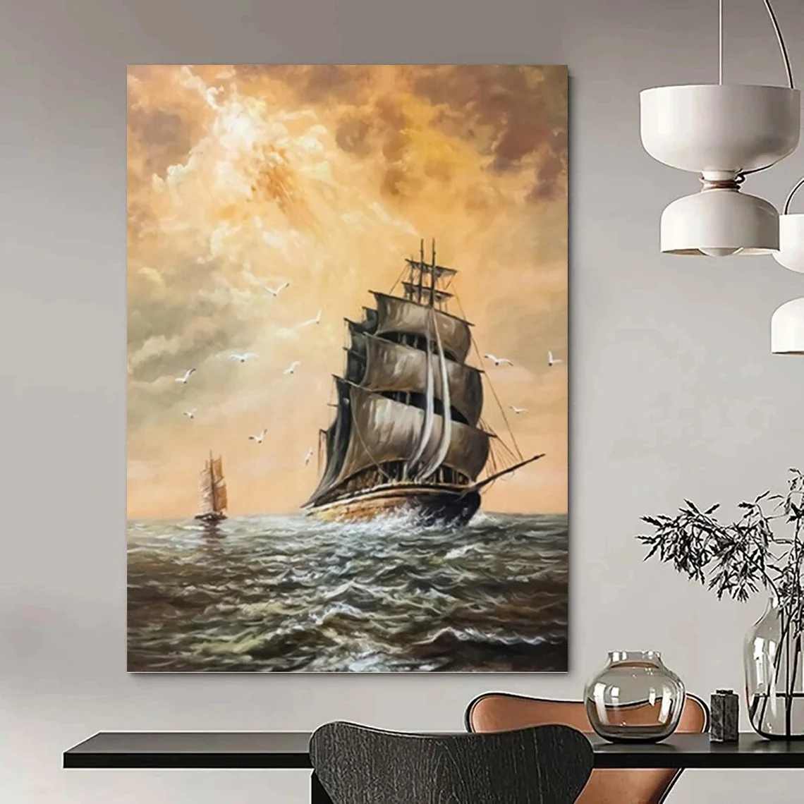 Living Original Artist Sea Coastal Canvas Wall Art 0D6RP